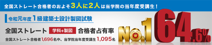 試験の合格率 一級建築士 インフォメーション 1級建築士の資格試験合格なら総合資格学院