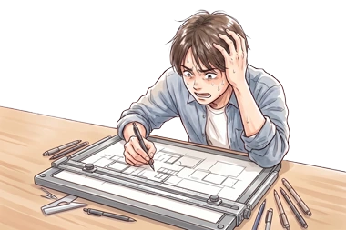 本試験5時間以内に、図面を最後まで描き切る自信がない