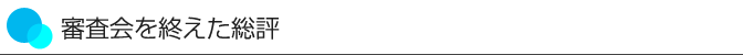 審査会を終えた総評